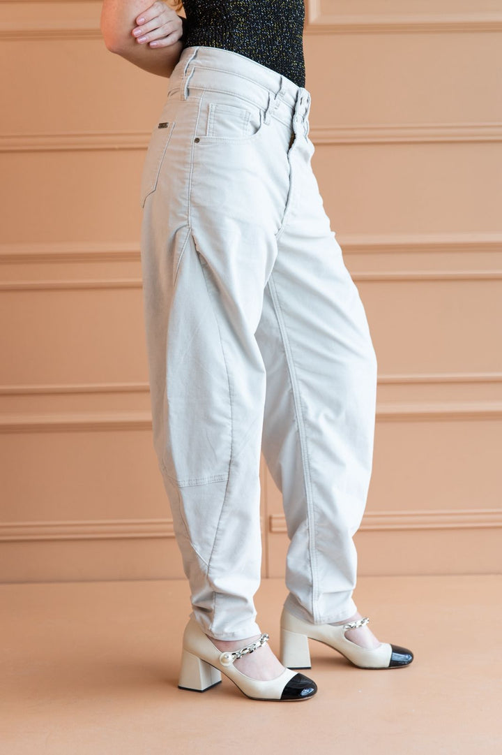 Jean Balloon Velvet Ivory