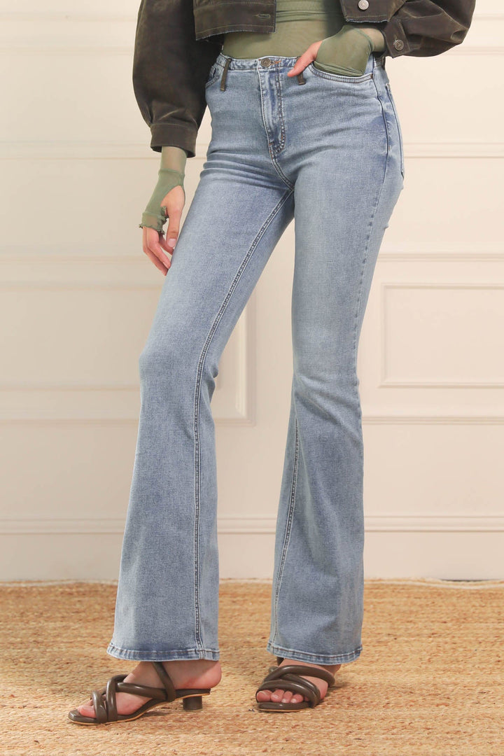 Jean Leia Velvet Military - Flow
