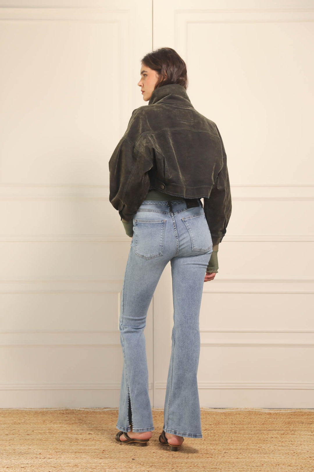 Jean Leia Velvet Military - Flow