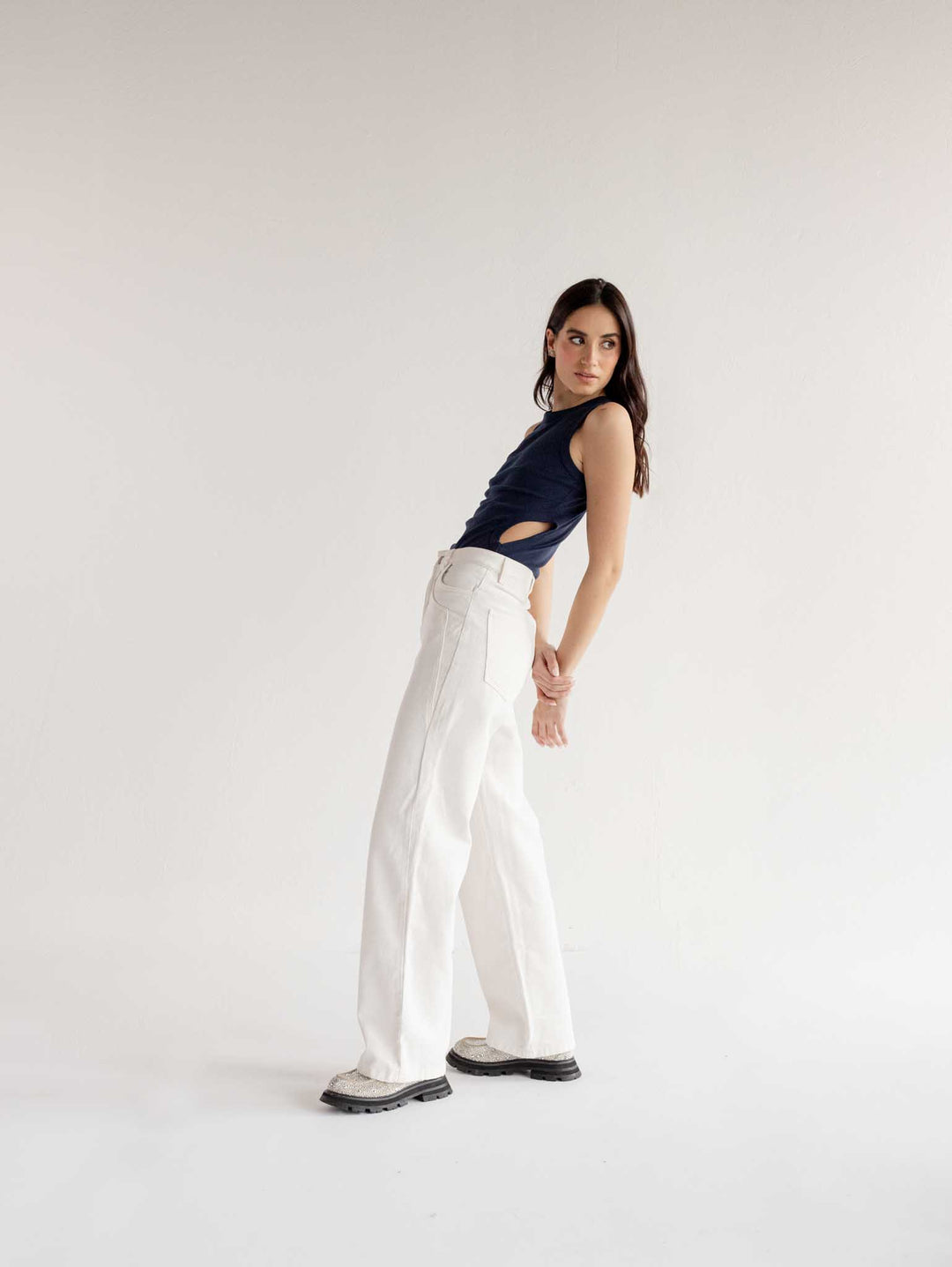 Jean Pockets Off White