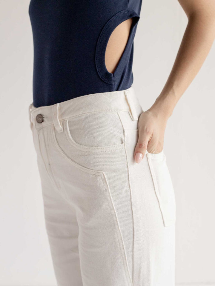 Jean Pockets Off White