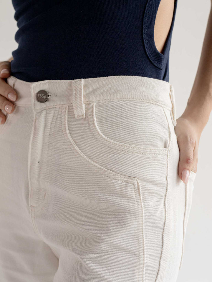 Jean Pockets Off White