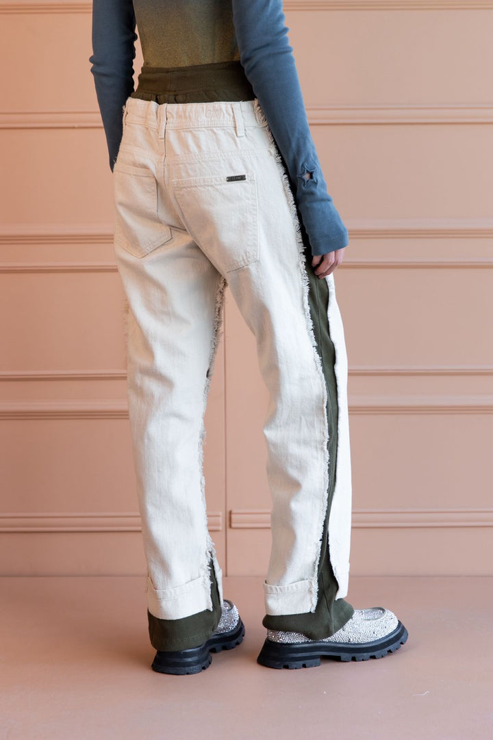 Pantalón Denim Jogger Military