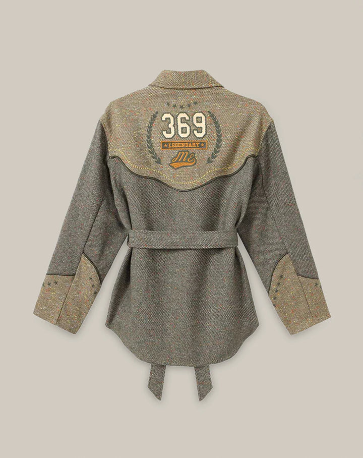 Kiara Belted Olive Jacket