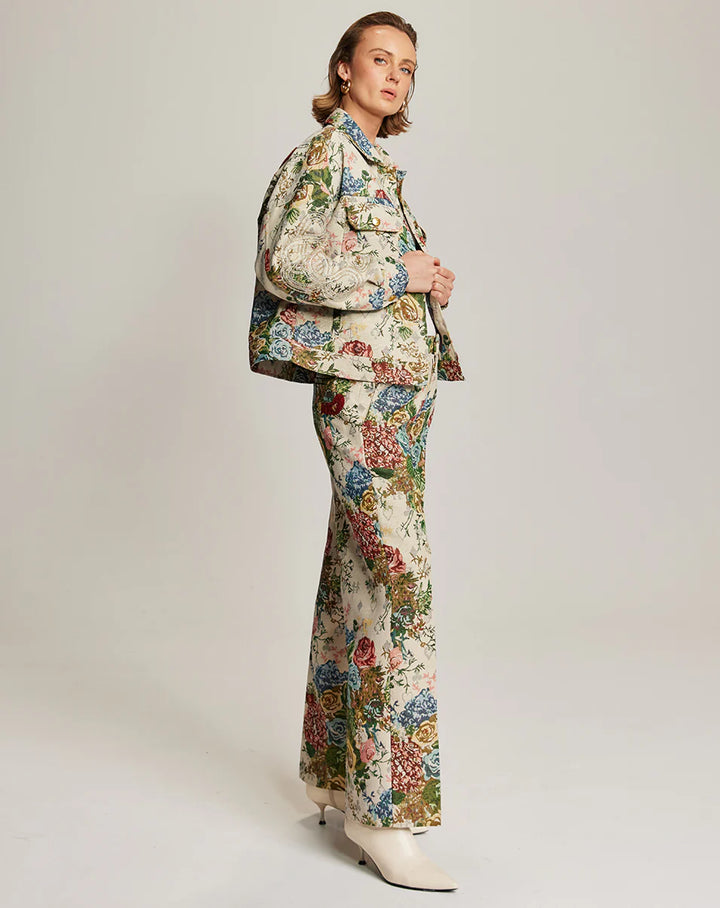 Noelle Jacquard Jacket Rose Red