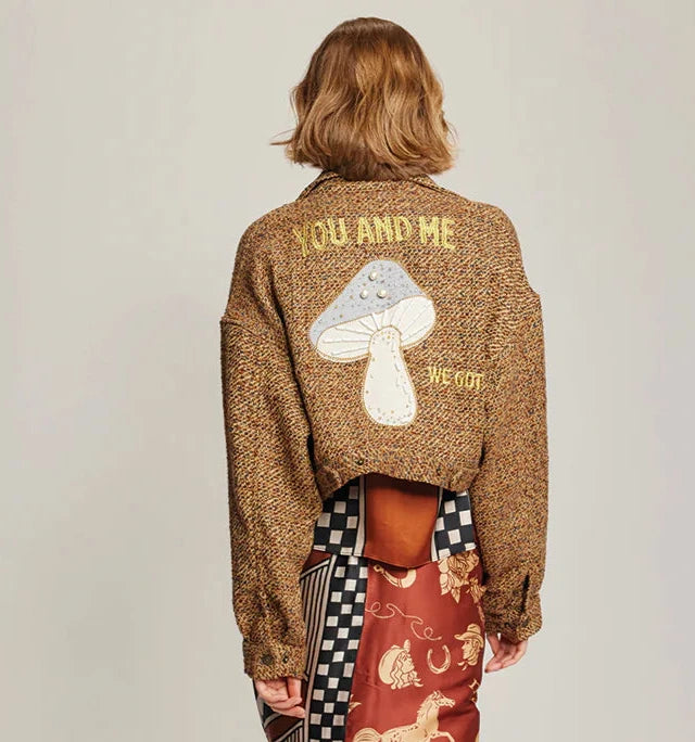 Norah Cropped Blouson Cinnamon