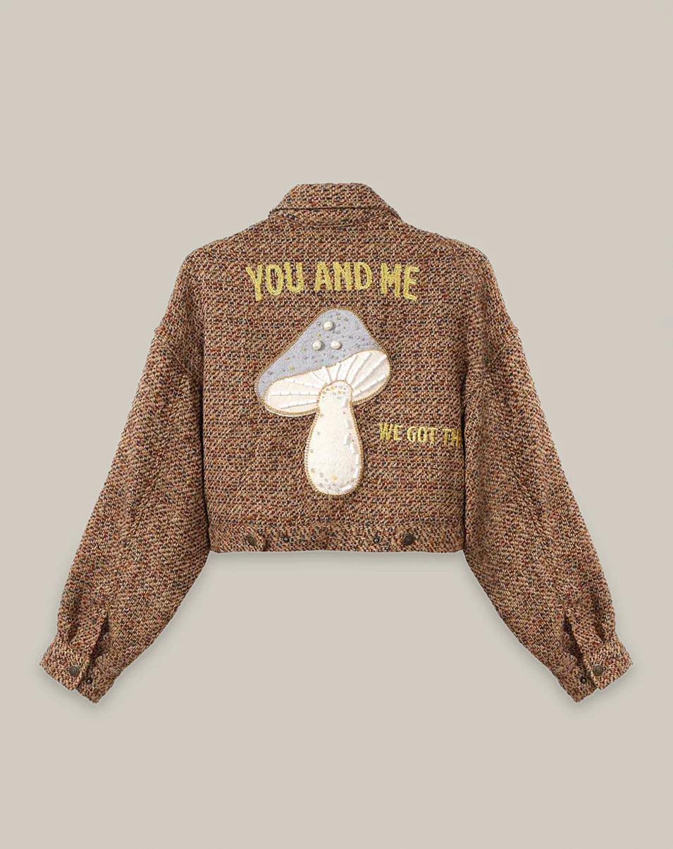 Norah Cropped Blouson Cinnamon