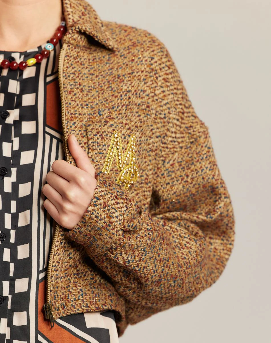 Norah Cropped Blouson Cinnamon