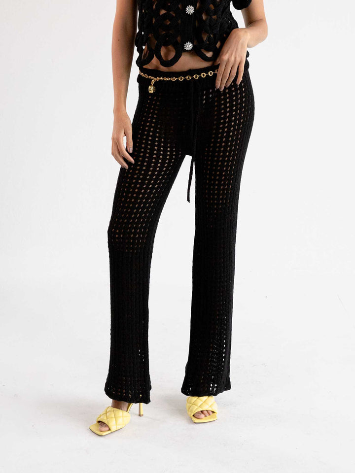 Pantalón Tejido Black