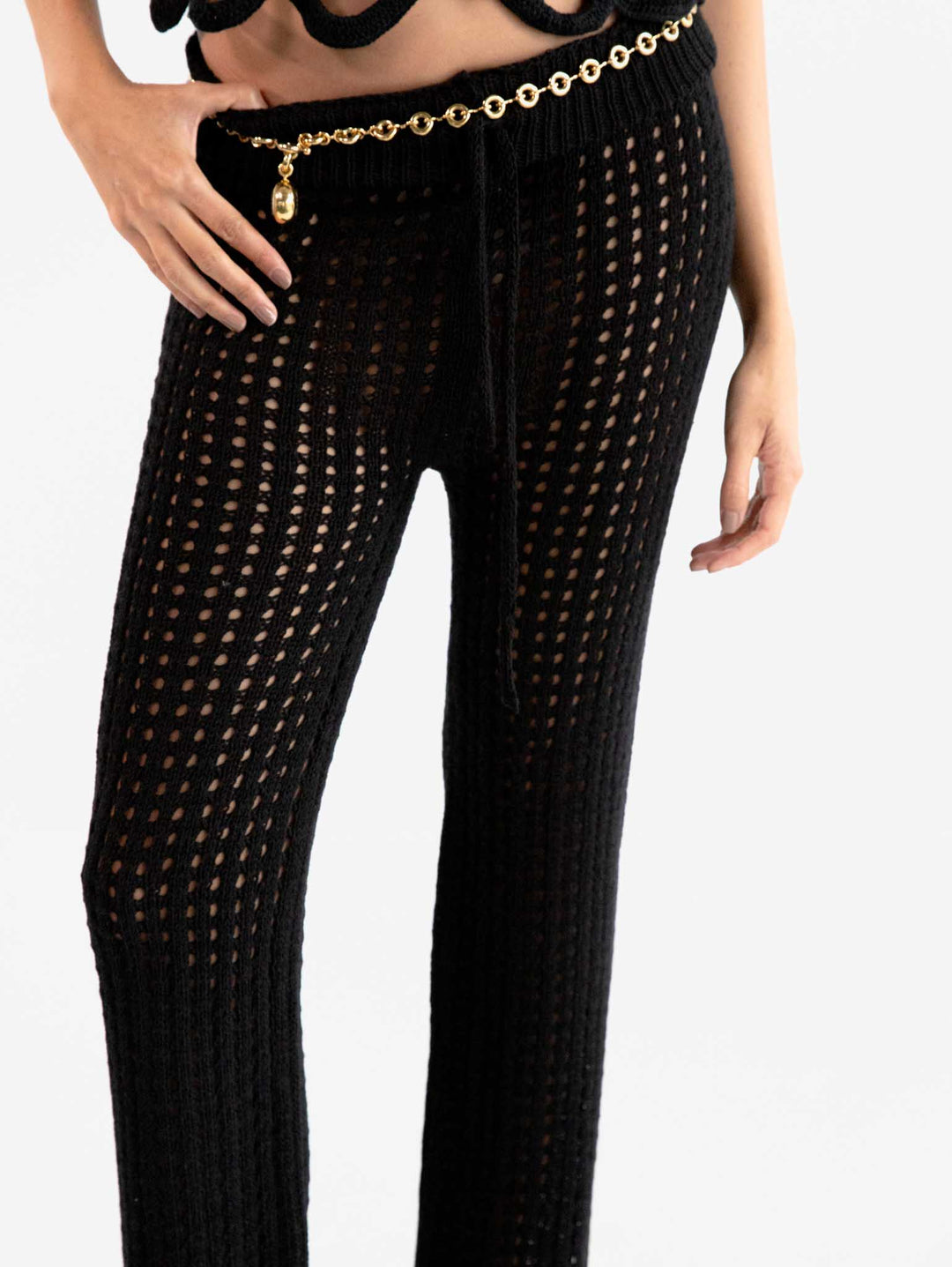 Pantalón Tejido Black