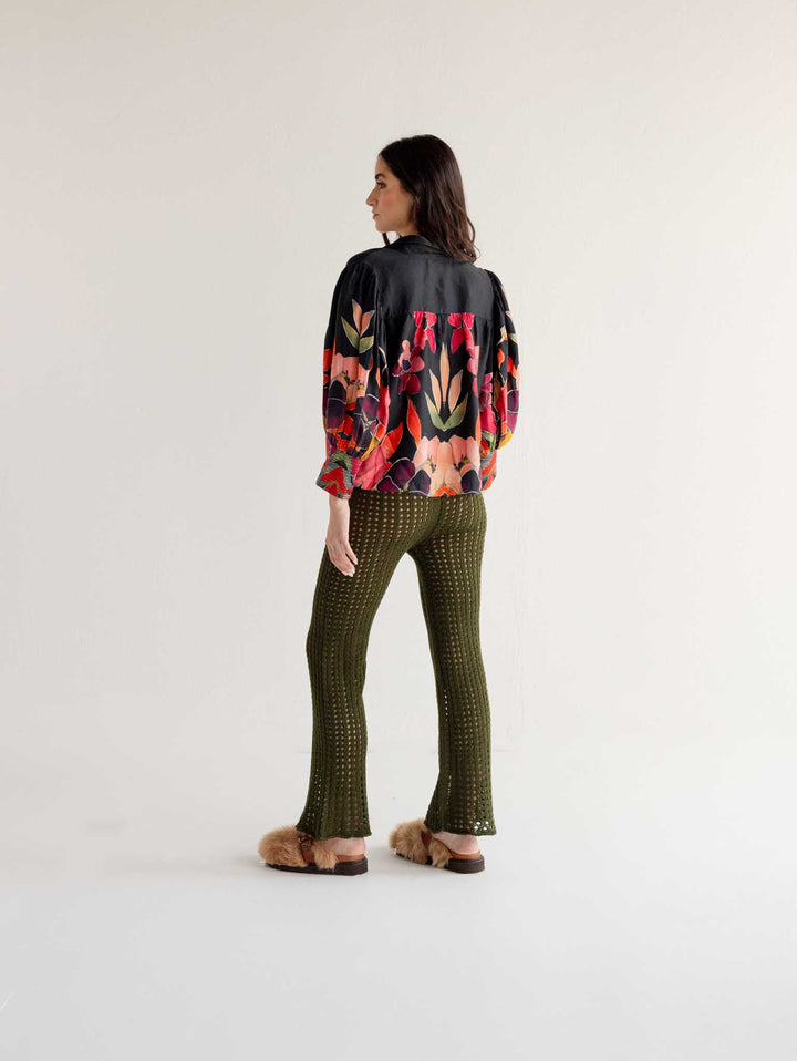 Pantalón Tejido Olive