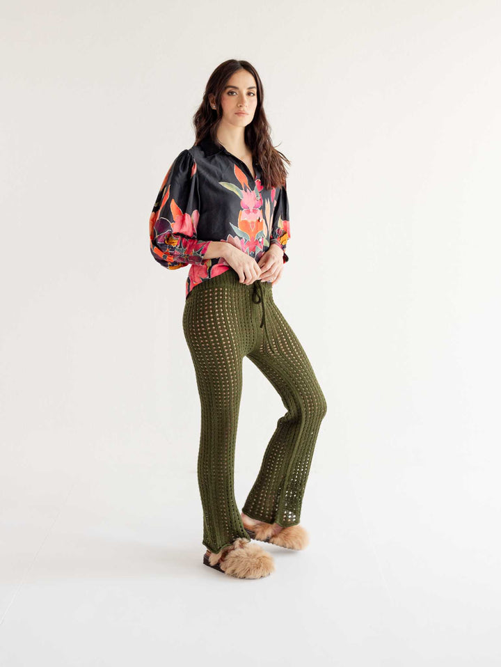 Pantalón Tejido Olive