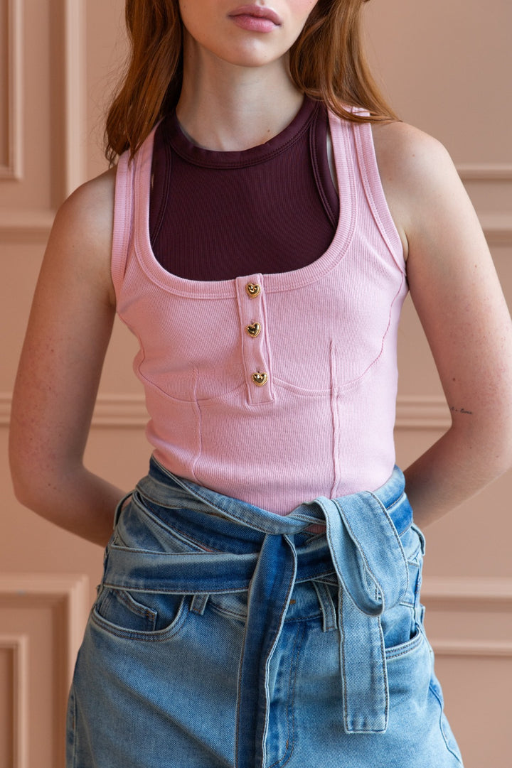 Top Doble Rose