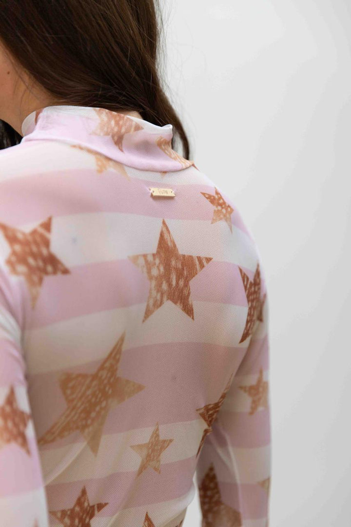 Top Mesh Sky Bubblegum