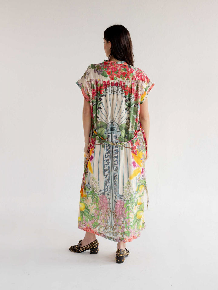 Vestido Oversize Floral Greek